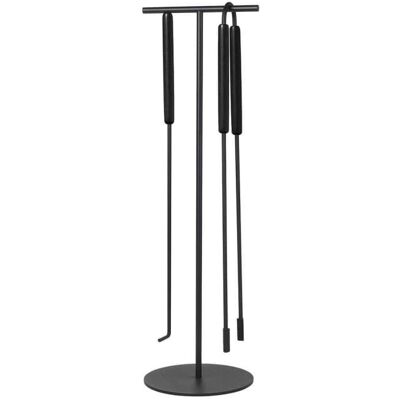 Zestaw Kominkowy 3 Elementy Ashi, Black, Blomus Zestaw Kominkowy 3 Elementy Ashi, Black, Blomus