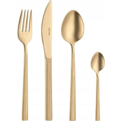 VILLA ITALIA Zestaw sztućców 6 osób 24 elementy HERA VINTAGE GOLD STP VILLA ITALIA Zestaw sztućców 6 osób 24 elementy HERA VINTAGE GOLD STP