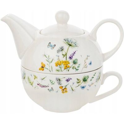 Zestaw Tea for One Florina Aurora imbryk 350 ml + filiżanka porcelana Zestaw Tea for One Florina Aurora imbryk 350 ml + filiżanka porcelana