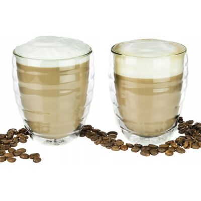 2 szklanki do espresso o podwójnych ściankach 0,08 L KELA śred. 6 x 6,5 CM 2 szklanki do espresso o podwójnych ściankach 0,08 L KELA śred. 6 x 6,5 CM
