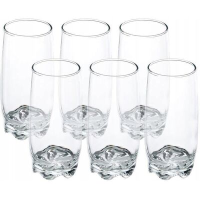 Orion 6x Szklanki DO NAPOJÓW wody drinków zestaw komplet szklanek na napoje 370ml Orion 6x Szklanki DO NAPOJÓW wody drinków zestaw komplet szklanek na napoje 370ml