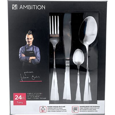 Inny producent Ambition Tony Komplet Sztućców 24 Elementy Inny producent Ambition Tony Komplet Sztućców 24 Elementy