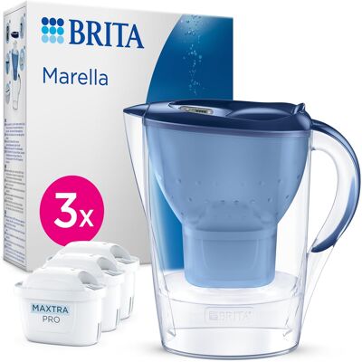Brita Marella Niebieski Dzbanek Filtrujący 2,4 L Z 3 Filtrami Maxtra Pro Brita Marella Niebieski Dzbanek Filtrujący 2,4 L Z 3 Filtrami Maxtra Pro