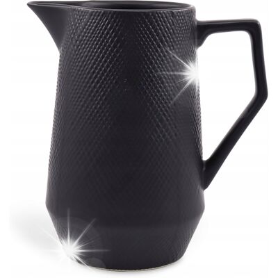 Ceramiczny dzbanek na wodę mleko soki 1.3L MAESTRO BLACK MR-20001-55 Ceramiczny dzbanek na wodę mleko soki 1.3L MAESTRO BLACK MR-20001-55