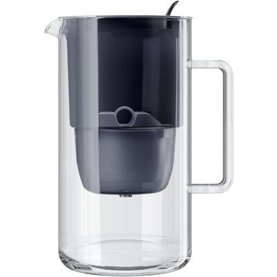 Dzbanek Filtrujący Aquaphor Glass 2,5l Z 1 Wkł. Maxfor+, Czarny Dzbanek Filtrujący Aquaphor Glass 2,5l Z 1 Wkł. Maxfor+, Czarny