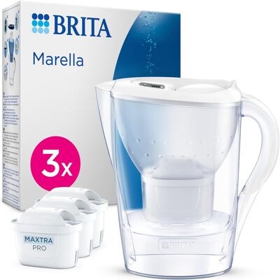 Dzbanek Filtrujący Brita Marella Biały 2,4 L Z 3 Filtrami Maxtra Pro Dzbanek Filtrujący Brita Marella Biały 2,4 L Z 3 Filtrami Maxtra Pro