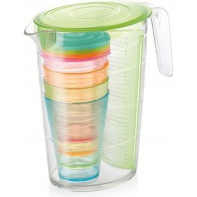 Tescoma Dzbanek Mydrink 2,5 L, 4 Kubki Z Wieczkiem, Zielony Tescoma Dzbanek Mydrink 2,5 L, 4 Kubki Z Wieczkiem, Zielony