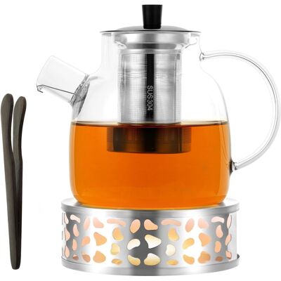 Inny producent Dzbanek Szklany 1500ml Zaparzacz Żaroodporny Sitko Duży Wygodny Inny producent Dzbanek Szklany 1500ml Zaparzacz Żaroodporny Sitko Duży Wygodny