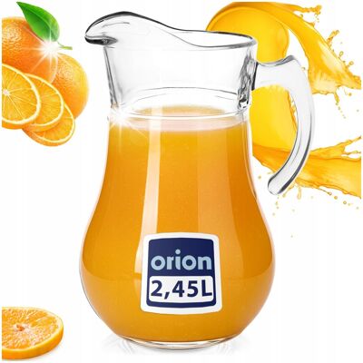Orion DZBANEK SZKLANY NA WODĘ LEMONIADĘ SOK Z UCHEM DO LODÓWKI 2,4 L Orion DZBANEK SZKLANY NA WODĘ LEMONIADĘ SOK Z UCHEM DO LODÓWKI 2,4 L