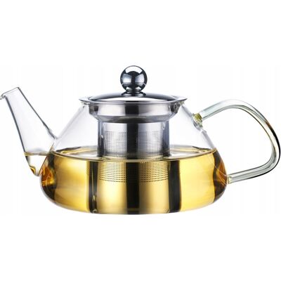 DZBANEK SZKLANY ZAPARZACZ elegancki idealny do HERBATY ZIÓŁ 0,7L KAMILLE DZBANEK SZKLANY ZAPARZACZ elegancki idealny do HERBATY ZIÓŁ 0,7L KAMILLE