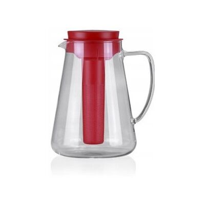 Tescoma Dzbanek Teo 2.5 L, Z Wyjmowanym Sitkiem I Wkładem Chłodzącym, Czerwony Tescoma Dzbanek Teo 2.5 L, Z Wyjmowanym Sitkiem I Wkładem Chłodzącym, Czerwony
