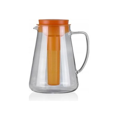 Tescoma Dzbanek Teo 2.5 L, Z Wyjmowanym Sitkiem I Wkładem Chłodzącym, Pomarańczowy Tescoma Dzbanek Teo 2.5 L, Z Wyjmowanym Sitkiem I Wkładem Chłodzącym, Pomarańczowy