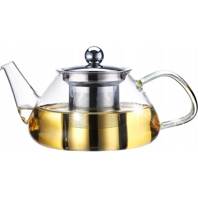 Dzbanek Zaparzacz Czajniczek Szklany Na Gaz 1000ml Kamille Dzbanek Zaparzacz Czajniczek Szklany Na Gaz 1000ml Kamille