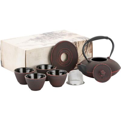 Marco Polo Dzbanek Żeliwny Z Sitkiem 4 Czarki Zestwa Do Herbaty 1080 Ml Ozdobny Czajniczek Marco Polo Dzbanek Żeliwny Z Sitkiem 4 Czarki Zestwa Do Herbaty 1080 Ml Ozdobny Czajniczek