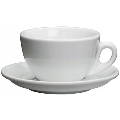 Filiżanka Do Cappuccino Ze Spodkiem 0,1 L Biała Cilio Filiżanka Do Cappuccino Ze Spodkiem 0,1 L Biała Cilio