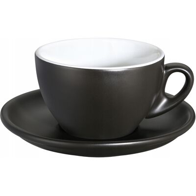 Cilio Filiżanka Do Cappuccino Ze Spodkiem 0,1 L Czarna Matowa Cilio Filiżanka Do Cappuccino Ze Spodkiem 0,1 L Czarna Matowa