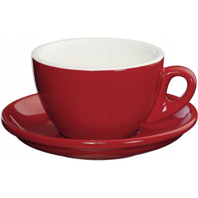 Filiżanka do cappuccino ze spodkiem czerwona 0,1 L CILIO Filiżanka do cappuccino ze spodkiem czerwona 0,1 L CILIO