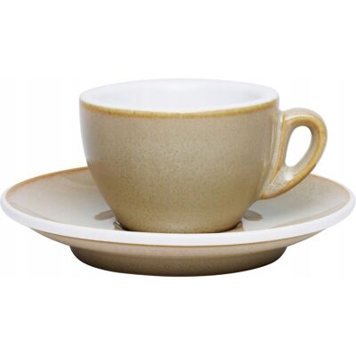 Filiżanka do espresso ze spodkiem 0,05 L beżowa CILIO Filiżanka do espresso ze spodkiem 0,05 L beżowa CILIO