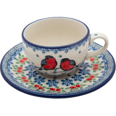 Filiżanka Podwójne Espresso 100 Ml Ze Spodkiem Gile Dek U5179 - Ceramika Artystyczna Bolesławiec Filiżanka Podwójne Espresso 100 Ml Ze Spodkiem Gile Dek U5179 - Ceramika Artystyczna Bolesławiec