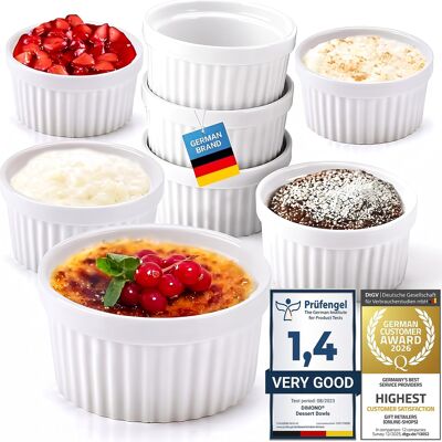 Inny producent Foremki Do Crème Brûlée Ceramiczne 8 Szt. 170 Ml Białe Inny producent Foremki Do Crème Brûlée Ceramiczne 8 Szt. 170 Ml Białe