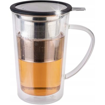 Gefu Kubek Mira 235ml Szklany Z Zaparzaczem Gefu Kubek Mira 235ml Szklany Z Zaparzaczem