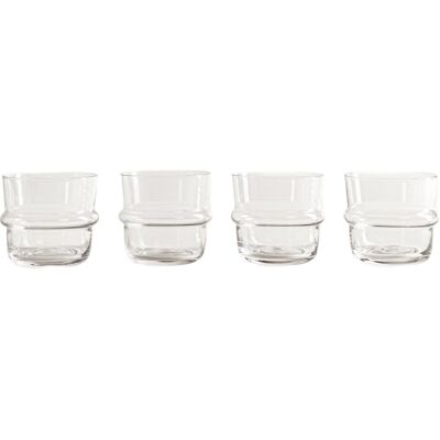 Homla Zestaw Szklanek Noran Transparentnych 4 Szt. 0,30 L Homla Zestaw Szklanek Noran Transparentnych 4 Szt. 0,30 L