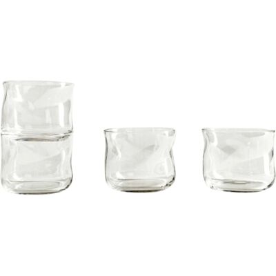 Homla Zestaw Szklanek Silens Niskich Nieregularnych 4 Szt. 0,2 L Homla Zestaw Szklanek Silens Niskich Nieregularnych 4 Szt. 0,2 L