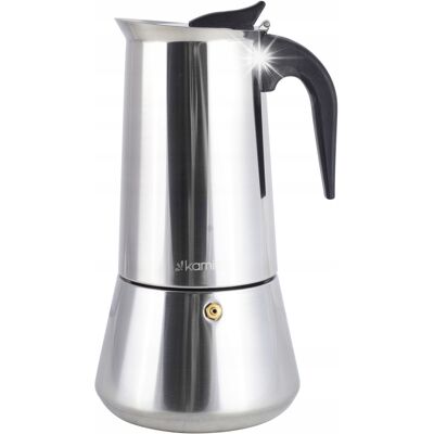 Kamille Kawiarka Do Espresso 300ml Ze Stali Nierdzewnej 6 Filiżanek Kamille Kawiarka Do Espresso 300ml Ze Stali Nierdzewnej 6 Filiżanek