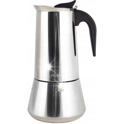 Kamille KAWIARKA DO ESPRESSO 450ml ZE STALI NIERDZEWNEJ 9 FILIŻANEK Kamille KAWIARKA DO ESPRESSO 450ml ZE STALI NIERDZEWNEJ 9 FILIŻANEK