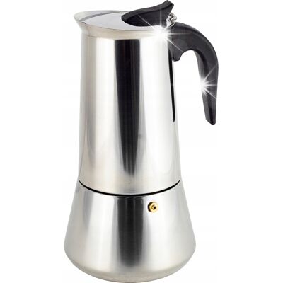 Kamille KAWIARKA DO ESPRESSO 650ml ZE STALI NIERDZEWNEJ 12 FILIŻANEK Kamille KAWIARKA DO ESPRESSO 650ml ZE STALI NIERDZEWNEJ 12 FILIŻANEK