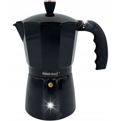 Kawiarka Espresso Kafeterka Ciśnieniowa Kinghoff 450ml / 9 Filiżanek Kh-188 Kawiarka Espresso Kafeterka Ciśnieniowa Kinghoff 450ml / 9 Filiżanek Kh-188