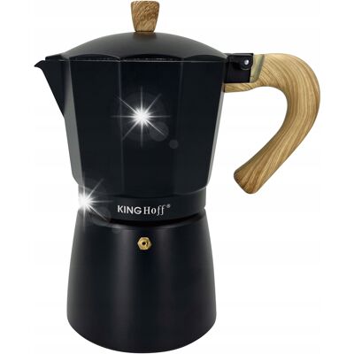 Kawiarka espresso Kafeterka ciśnieniowa KINGHOFF 450ml 9 filiżanek KH-1887 Kawiarka espresso Kafeterka ciśnieniowa KINGHOFF 450ml 9 filiżanek KH-1887