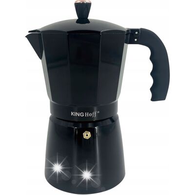 Kawiarka Espresso Kafeterka Ciśnieniowa Kinghoff 600ml 12 Filiżanek Kh-1885 Kawiarka Espresso Kafeterka Ciśnieniowa Kinghoff 600ml 12 Filiżanek Kh-1885