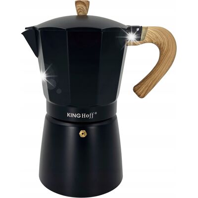 Kawiarka Espresso Kafeterka Ciśnieniowa Kinghoff 600ml 12 Filiżanek Kh-1888 Kawiarka Espresso Kafeterka Ciśnieniowa Kinghoff 600ml 12 Filiżanek Kh-1888
