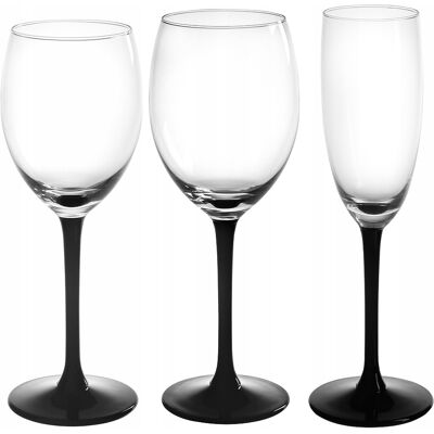 Kieliszki komplet do szampana wina Altom Design Onyx 330 ml 18 sztuk Kieliszki komplet do szampana wina Altom Design Onyx 330 ml 18 sztuk