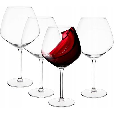Kieliszki Zestaw Duże Pękate Do Wina Altom Design Rubin 750 Ml 4 Sztuki Kieliszki Zestaw Duże Pękate Do Wina Altom Design Rubin 750 Ml 4 Sztuki