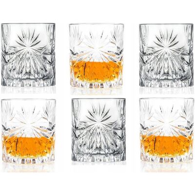 BOHEMIA KOMPLET 6 SZKLANEK DO FIORE ELEGANCKIE 300ml -T BOHEMIA KOMPLET 6 SZKLANEK DO FIORE ELEGANCKIE 300ml -T