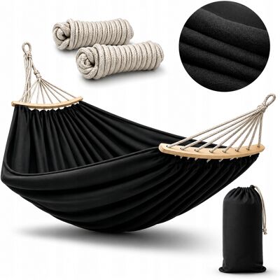 Inny producent Komplet Hamak 2osobowy Z Drążkiem + Torba Idealny Do Ogrodu I Podróży Inny producent Komplet Hamak 2osobowy Z Drążkiem + Torba Idealny Do Ogrodu I Podróży