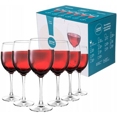 Komplet Kieliszki Do Wina Czerwonego Altom Design Diamond 330 Ml 6 Sztuk Komplet Kieliszki Do Wina Czerwonego Altom Design Diamond 330 Ml 6 Sztuk
