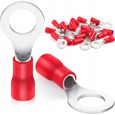 Inny producent Końcówka Kablowa 05-15mm² M6 Oczka Miedź Izolowana Pcw 20 Sztuk Inny producent Końcówka Kablowa 05-15mm² M6 Oczka Miedź Izolowana Pcw 20 Sztuk