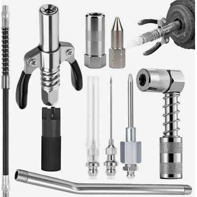 Inny producent Końcówka Pistoletu Smarownicy 10 Sztuk Zestaw Adapterów Złącze Wąż Igły Inny producent Końcówka Pistoletu Smarownicy 10 Sztuk Zestaw Adapterów Złącze Wąż Igły