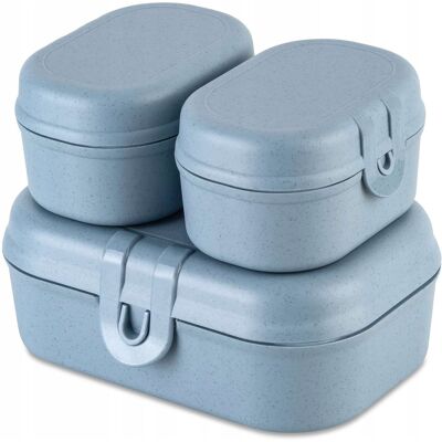 Inny producent Lunchbox Mini Zestaw 3 Pojemników Niebieski Plastikowy 10,8x15,1x6 Koziol / Koziol Inny producent Lunchbox Mini Zestaw 3 Pojemników Niebieski Plastikowy 10,8x15,1x6 Koziol / Koziol