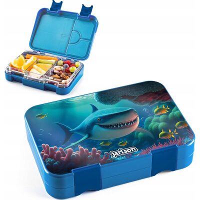 Lunchbox Śniadaniówka Jarlson Toni Do Przedszkola Rekin Shark Niebieski Lunchbox Śniadaniówka Jarlson Toni Do Przedszkola Rekin Shark Niebieski