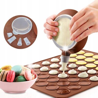 Inny producent MATA DO PIECZENIA 48 MAKARONIKÓW BEZOWYCH WOREK DO WYCISKANIA 4 KOŃCÓWKI Inny producent MATA DO PIECZENIA 48 MAKARONIKÓW BEZOWYCH WOREK DO WYCISKANIA 4 KOŃCÓWKI