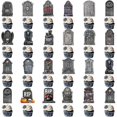 Inny producent Nagrobki Torebkę 24 Sztuki Na Halloween Dekoracja Babeczek Zestaw Impreza Inny producent Nagrobki Torebkę 24 Sztuki Na Halloween Dekoracja Babeczek Zestaw Impreza