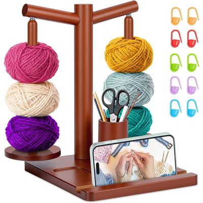 Inny producent Nawijacz Drewniany Wełny Magnetyczny Wałek Nawój Przędzy Organizer Inny producent Nawijacz Drewniany Wełny Magnetyczny Wałek Nawój Przędzy Organizer