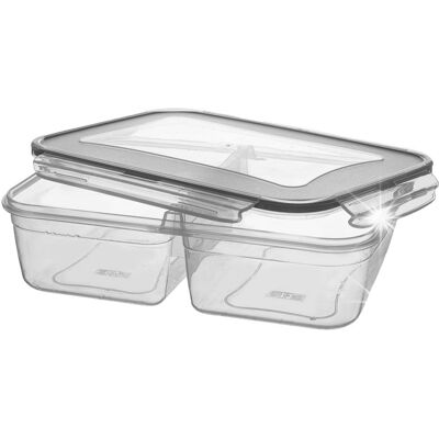 Vilde Pojemnik Na Żywność Lunchbox Dzielony Dwukomorowy Z Pokrywką Szczelny 2l Vilde Pojemnik Na Żywność Lunchbox Dzielony Dwukomorowy Z Pokrywką Szczelny 2l