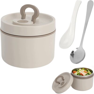 Inny producent Pojemnik Termiczny Na Żywność 650ml Stal Nierdzewna Z Łyżką Lunchbox Inny producent Pojemnik Termiczny Na Żywność 650ml Stal Nierdzewna Z Łyżką Lunchbox
