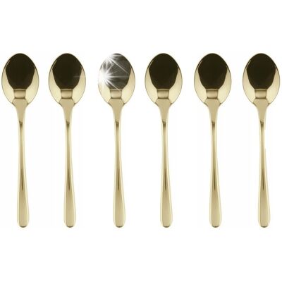 Sambonet Zestaw Komplet 6 Łyżeczek Taste Pvd Antique Champagne Do Espresso Sambonet Zestaw Komplet 6 Łyżeczek Taste Pvd Antique Champagne Do Espresso