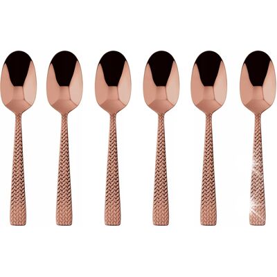 Sambonet Zestaw Komplet 6 Szt Łyżeczek Cortina Pvd Copper Do Espresso Sambonet Zestaw Komplet 6 Szt Łyżeczek Cortina Pvd Copper Do Espresso
